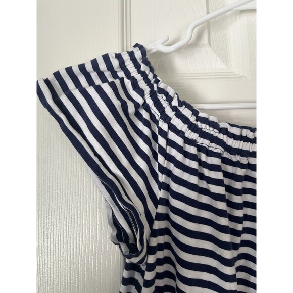 Vineyard Vines Navy And White Nautical Stripe Off The Should Dress Size XS - Picture 6 of 6